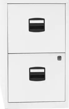 Bisley H&auml;ngeregistraturschrank 2 Sch&uuml;be, Metall, verkehrswei&szlig; (PFA2696)