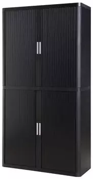 Paperflow easy Office Rolladenschrank 4 Fachböden, 110x204x41,5cm, Schwarz (E2CT0009600051)