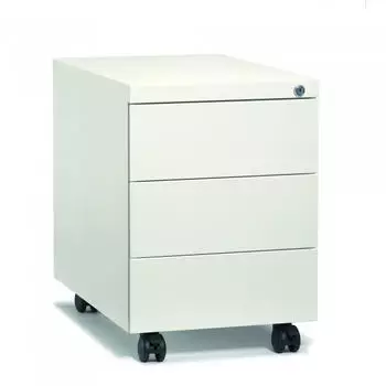 Soennecken Rollcontainer 3 Schubladen 39x55x79cm Weiß (820201801)