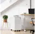 Songmics Rollcontainer mit Schloss 3 Schubladen 30x45x60cm Weiß (OFC031W01)