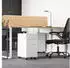 Songmics Rollcontainer mit Schloss 3 Schubladen 30x45x60cm Weiß (OFC031W01)