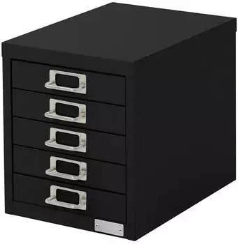 ML-Design Aktenschrank 5 Schubladen Metall Schwarz 28x38x33cm (490011974)