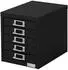 ML-Design Aktenschrank 5 Schubladen Metall Schwarz 28x38x33cm (490011974)