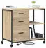 vidaXL Büroschrank mit Ladestation Sonoma Eiche 76x41x72cm Spanplatte (859836)
