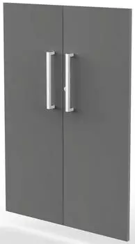 Kerkmann Stage One Vorbaut&uuml;ren-Set 3OH Holz Graphit, 760x1040mm, abschlie&szlig;bar