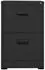 vidaXL Aktenschrank 2-Schubladen Anthrazit Stahl abschließbar 46x62x72,5cm (336273)