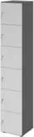 Hammerbacher-Schliessfachschrank 6OH Graphit/Grau,6xDS-V264L6/G/5/DS