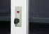 Jet-Line St. Petersburg Stahlschrank mit Glasfront, 90x40x185cm, anthrazit-weiß