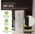 Juskys Aktenschrank Metall 180x80x40cm abschließbar, 3 Einlegeböden, hellgrau