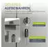 Juskys Aktenschrank Metall 180x80x40cm abschließbar, 3 Einlegeböden, hellgrau