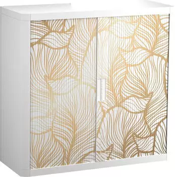 Paperflow easyOffice Classic Chic Rollladenschrank 2 Fachb&ouml;den 110x41,5x104cm (61424)