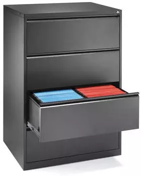 Soennecken Hängeregistraturschrank 2-bahnig 4 Schübe 840x1320x420mm anthrazit (820131491)