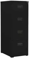 Aktenschrank Schwarz 46x62x133 Cm Stahl Vidaxl