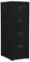vidaXL Aktenschrank Stahl Schwarz 46x62x133cm (336280)