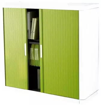 Paperflow easyOffice Rolladenschrank 2 OH, 1100x1040x415mm, gr&uuml;n/wei&szlig; (E1CT0003500042)