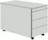 Mauser Rollcontainer Line 4 Schubladen, Metall, lichtgrau, abschließbar (LCZ98-333ED-K)
