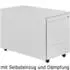 Mauser Rollcontainer Line 4 Schubladen, Metall, lichtgrau, abschließbar (LCZ98-333ED-K)