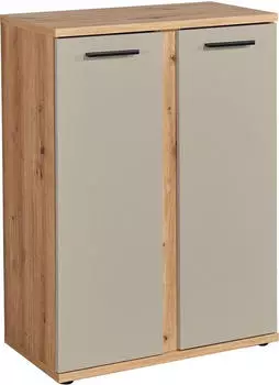 Mid.you Kanada Stauraumschrank 68x95x38cm Softclose, Artisan Eiche/Kaschmir (67035461-0)