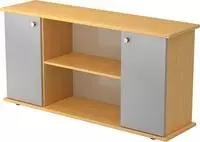 Hammerbacher-Sideboard 2 T&uuml;ren 166cm SG Buche/Silber-VSB2T/6/S/SG
