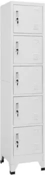 vidaXL Schlie&szlig;fachschrank Hellgrau 38x40x180cm Stahl (339789)