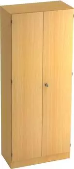 Hammerbacher SOLID Garderobenschrank 5OH 80x42x200,4cm Buche/Buche abschließbar (V6200/6/6/SG)