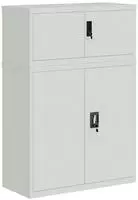 vidaXL Aktenschrank Hellgrau 90x40x130 cm Stahl