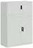 vidaXL Aktenschrank Stahl Hellgrau 90x40x130cm