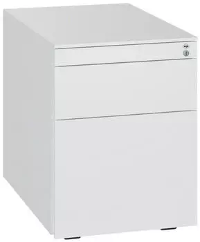 C+P Stahl-Rollcontainer 563x430x781mm, Weiß/Weiß (054530-000-165)