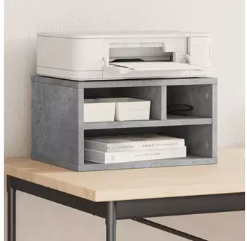 vidaXL Druckerst&auml;nder Betongrau 40x32x22,5cm Holzwerkstoff (840600)