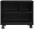 vidaXL Druckerständer mit Rollen Schwarz Eichen-Optik 41x32x34,5cm (862278)