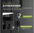 Juskys Aktenschrank Metall, abschließbar, 3 Einlegeböden, 180x80x40cm, Schwarz