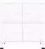 vidaXL Aufbewahrungstruhe Industrial Weiß 75x40x80cm Stahl (339626)