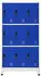 vidaXL Schließfachschrank Grau/Blau 90x45x180cm Stahl (339810)