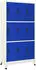 vidaXL Schließfachschrank Grau/Blau 90x45x180cm Stahl (339810)
