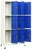 vidaXL Schließfachschrank Grau/Blau 90x45x180cm Stahl (339810)