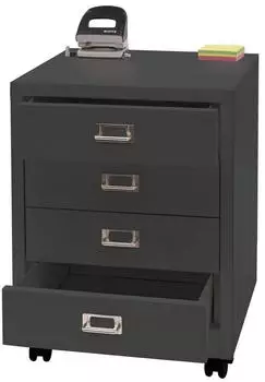MCW MCW-L49 Rollcontainer Metall 4 Schubladen 55x40x41cm dunkelgrau (MCW-L49)