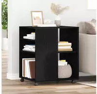 vidaXL Aufbewahrungsschrank Schwarz Eichen-Optik 60 x 53 x 72,5 cm