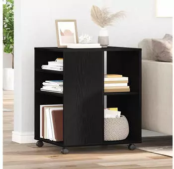 vidaXL Aufbewahrungsschrank Schwarz Eichen-Optik 60x53x72,5cm (862672)