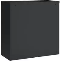 vidaXL Aktenschrank Anthrazit 90x40x130 cm Stahl