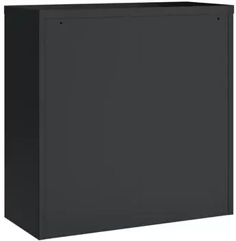 vidaXL Aktenschrank Stahl Anthrazit 90x40x130cm