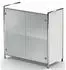 Kerkmann Artline Sideboard 2 Ordnerhöhen Glastüren weiß 80x38x78cm (13799510)