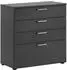 Möbelpartner Kommode Serie 1500 Büro 4 Schubladen Anthrazit (80.2x84.2x41cm)