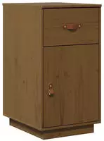 vidaXL Schreibtisch-Schrank Honigbraun 40x50x75 cm Massivholz Kiefer