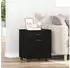 vidaXL Rollschrank Schwarze Eiche 45x38x54cm Holzwerkstoff (862670)