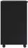 vidaXL Rolling Cabinet with Drawers MOSS Solid Wood Pine Black (4015784)