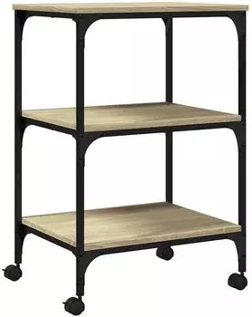 vidaXL Druckerst&auml;nder 3 Ebenen Sonoma-Eiche 50x41x75cm (842287)