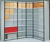 Magazin-Regal Stora 100 Regalfeld mit R&uuml;ckwand BxTxH 75x40x260cm...