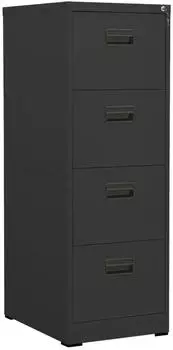 vidaXL Aktenschrank Anthrazit Stahl 46x62x133cm (336281)
