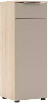 Innostyle Santorin B&uuml;roschrank Klarglas, cashmere/Riva Eiche, 40x110x38cm (Santorin)