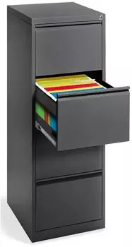 Soennecken Hängeregistraturschrank 1-bahnig, 4 Schübe, anthrazit (820131691)